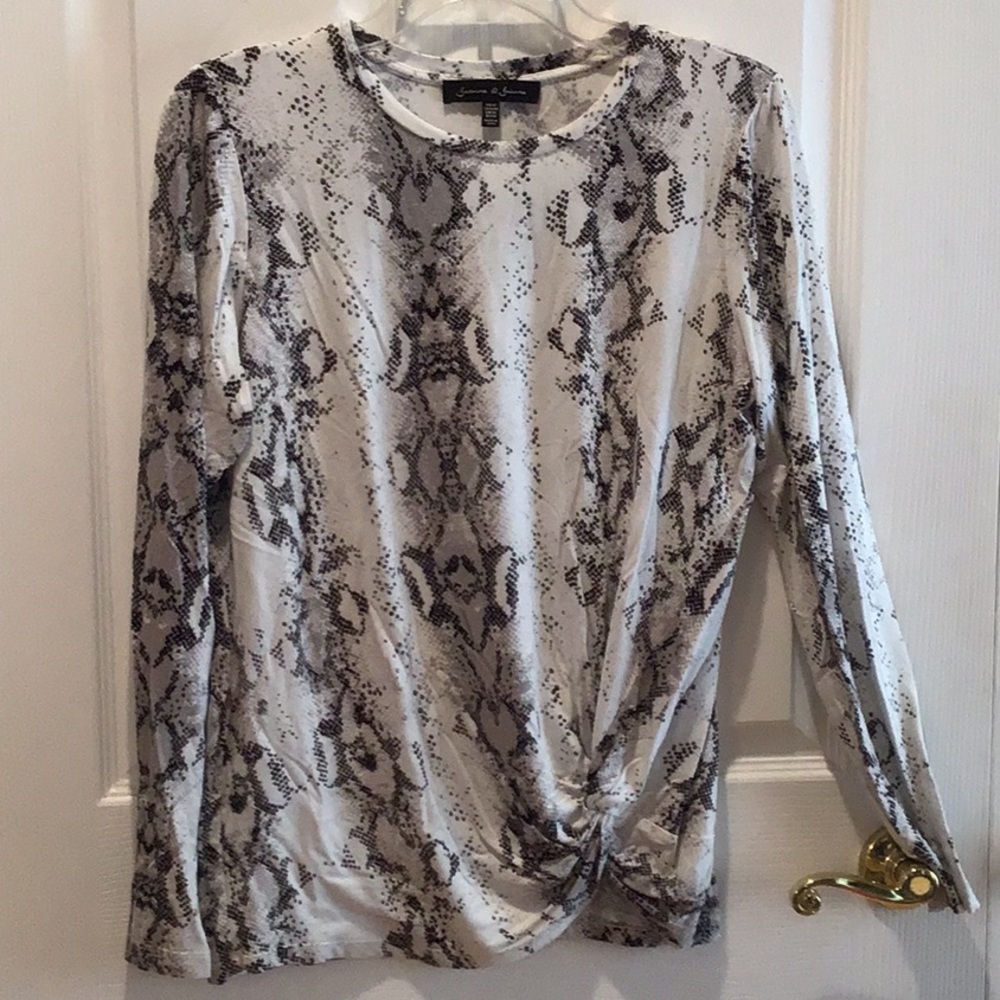 Long sleeve Snakeskin Cotton tee